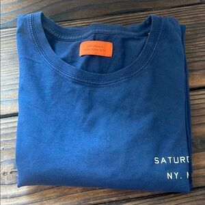 Saturdays New York City Navy Cotton Yin Yang Short Sleeve Tee
